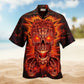 Funny Surfing Penguin Dad Hawaiian Shirt Front Pattern View For Resort Wear
