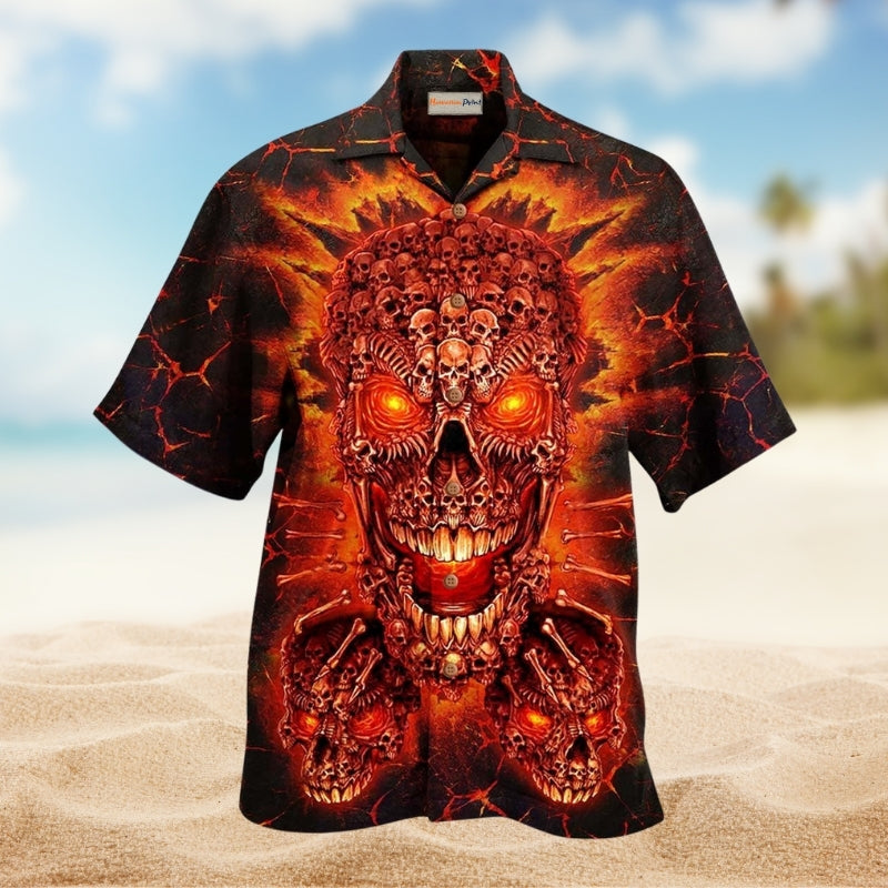Funny Surfing Penguin Dad Hawaiian Shirt Front Pattern View For Resort Wear