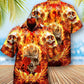 Rose Flame Skull Hawaiian Shirt With All Over Print For Tropical Travel Beach Gatherings And Comfortable Wear