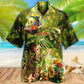 Floral Skull Hawaiian Shirt With Tropical Pattern For Beach Parties Vacation Travel And Relaxed Casual Style