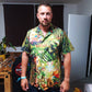 Floral Skull Hawaiian Shirt With All Over Print For Beach Parties Vacation Travel And Relaxed Casual Style