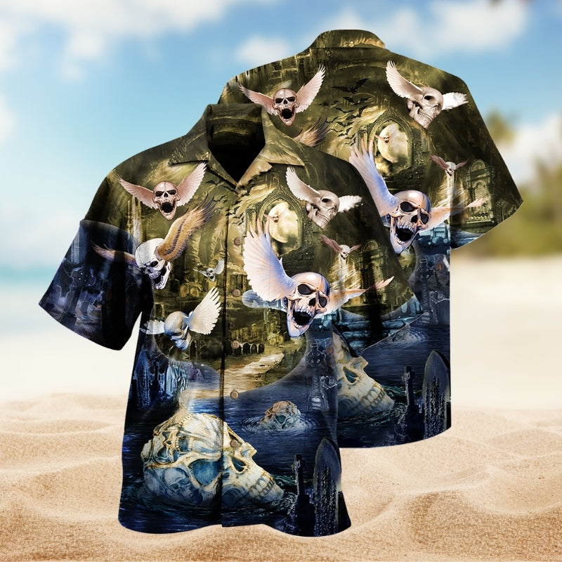 Windsurfing Weekend Humor Hawaiian Shirt Relaxed Style View For Beach Days