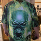 Green Skull Fear Man Hawaiian Shirt For Warm Weather Adventures And Everyday Comfort