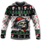 Skull Christmas Joy Hoodie For Winter Streetwear Christmas Travel And Seasonal Home Gatherings