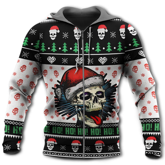 Skull Christmas Joy Hoodie For Winter Streetwear Christmas Travel And Seasonal Home Gatherings
