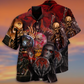 Skull Hawaiian Shirt With All Over Print For Island Trips Summer Gatherings And Comfortable Daily Wear