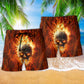 Skull Hot As Hell Bold Beach Shorts For Poolside Relaxation And Summer Adventures