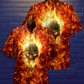 Dark Skull Hawaiian Shirt With All Over Print For Tropical Getaways Outdoor Fun And Everyday Wear