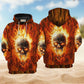 Skull Hot Fire Energy Hoodie For Gothic Art Lovers Daily Wear And Weekend Adventures