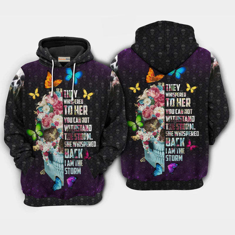 Skull Am Storm Hoodie For Gothic Art Lovers Daily Wear And Weekend Adventures