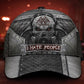Skull I Hate People Metal Classic Cap For Nature Lovers Travel And Casual Daily Styling
