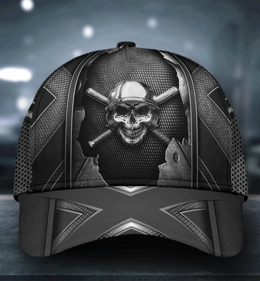 Skull Baseball Helmet Classic Cap For Beach Outings Holidays And Thoughtful Everyday Style