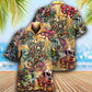 Ocean Vintage Skull Hawaiian Shirt With All Over Print For Vacation Getaways Resort Wear And Casual Celebrations