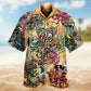 Skull Sea Hawaiian Shirt For Creative Adventures, Beach Travel, And Bold Warm Weather Wear