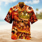 Skull Fire Hawaiian Shirt For Mythic Art Lovers, Coastal Outings, And Thoughtful Gift Giving