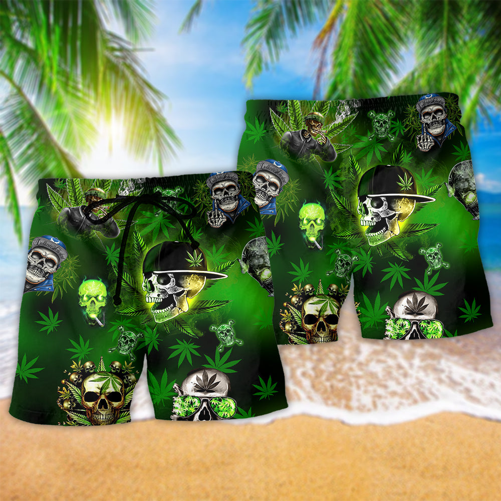 Skull Get Playful Fun Beach Shorts Artwork Detail For Coastal Festival Trips