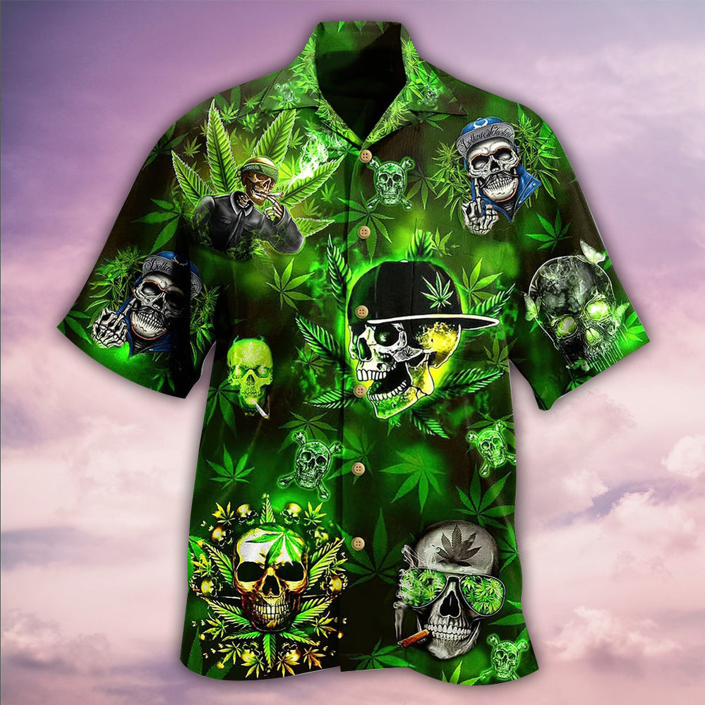 Skull Hawaiian Shirt With Detailed Graphic For Resort Holidays Beach Travel And Relaxed Casual Fashion