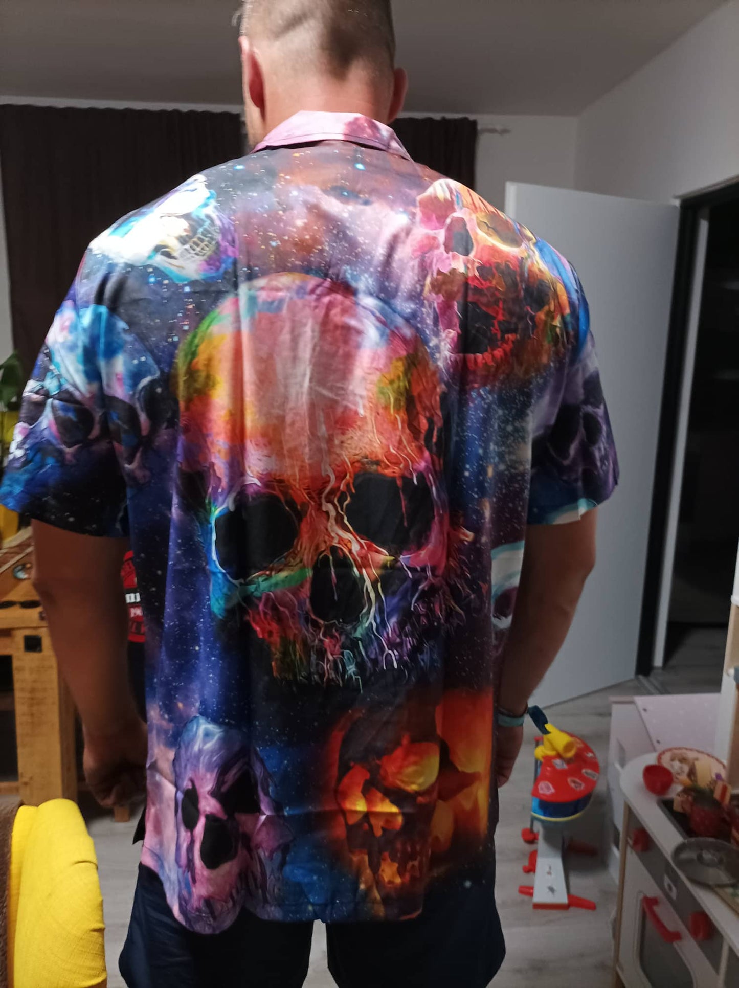 Skull Hawaiian Shirt With Detailed Graphic For Coastal Trips Outdoor Events And Relaxed Summer Wear