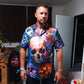 Skull Hawaiian Shirt With All Over Print For Coastal Trips Outdoor Events And Relaxed Summer Wear