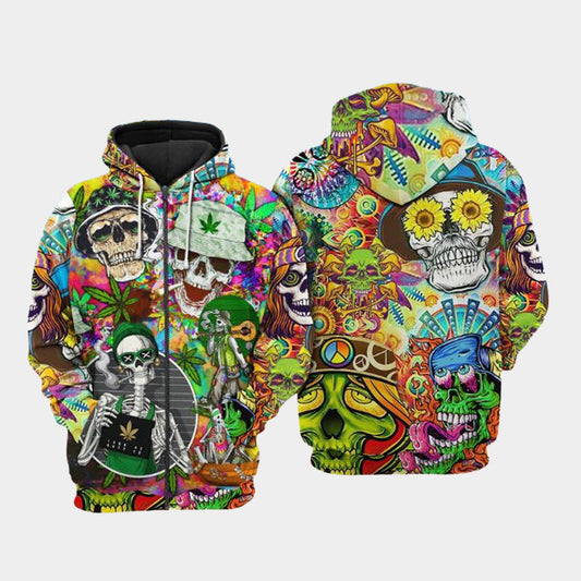 Skull Life Hoodie For Dark Art Enthusiasts Weekend Outings And Thoughtful Gifting