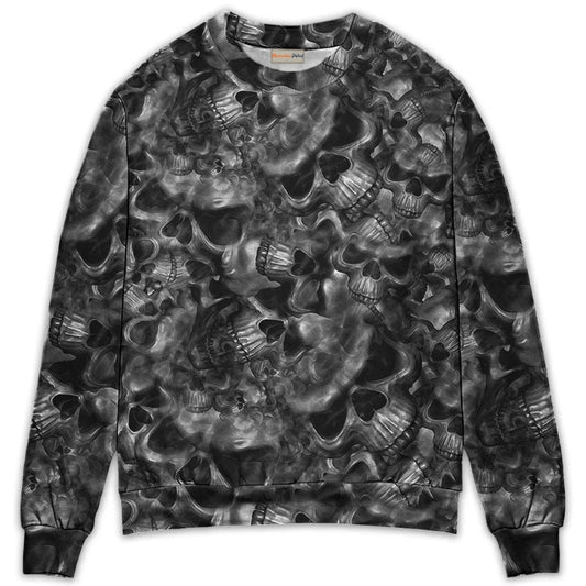 Skull Symbolic Sweater For Halloween Events Weekend Outings And Creative Gift Giving
