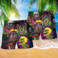 Skull Game Beach Shorts Pattern Detail For Sunny Day Activities And Relaxed Holiday Style
