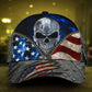 Skull Love American Patriot Classic Cap For Travel Holidays Parties And Relaxed Casual Styling