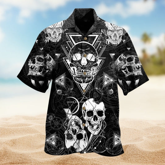 Christmas Santa Town Hawaiian Shirt Tropical Styling View For Beach Days