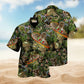 Tropical Lobster Hippie Hawaiian Shirt Graphic Artwork Detail For Summer Travel