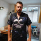 Dark Skull Aesthetic Hawaiian Shirt Pattern Detail For Vacation Travel And Daily Wear