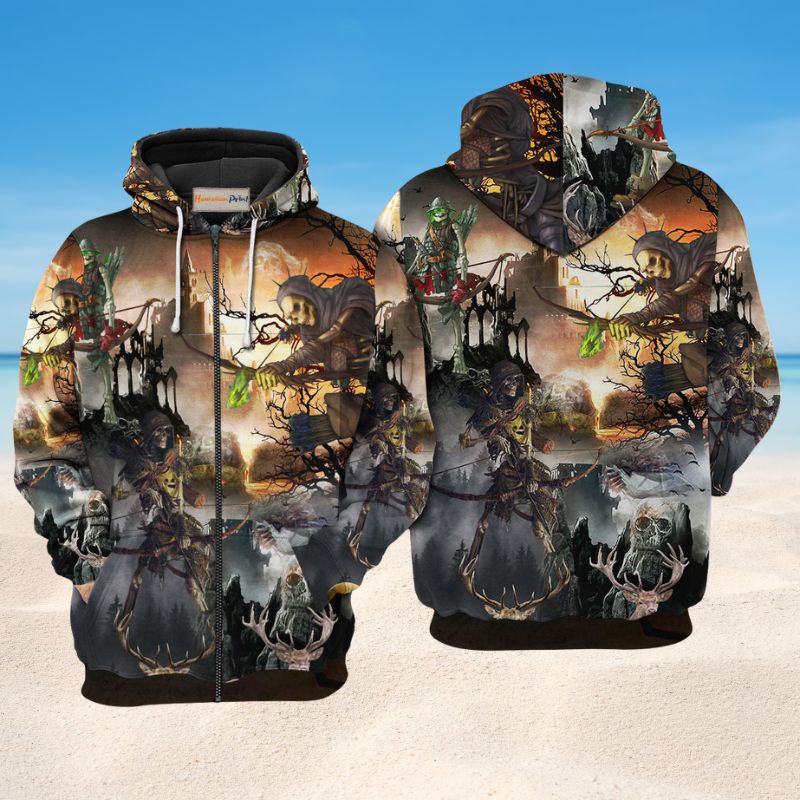 Skull Love Hunting Hoodie For Outdoor Events Country Style And Seasonal Gifting