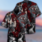 Vintage Skull Hawaiian Shirt For Poolside Relaxation And Sunny Getaways