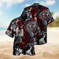 Funny Camping Flamingo Weekend Forecast Chance Hawaiian Shirt Artwork View For Beach Days
