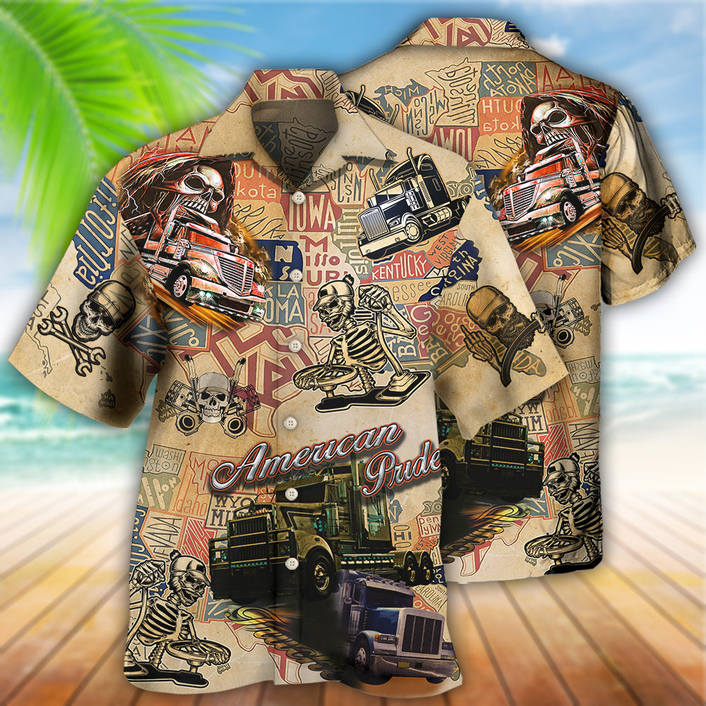 Skull Hawaiian Shirt With All Over Print For Coastal Vacations Warm Weather Events And Daily Style