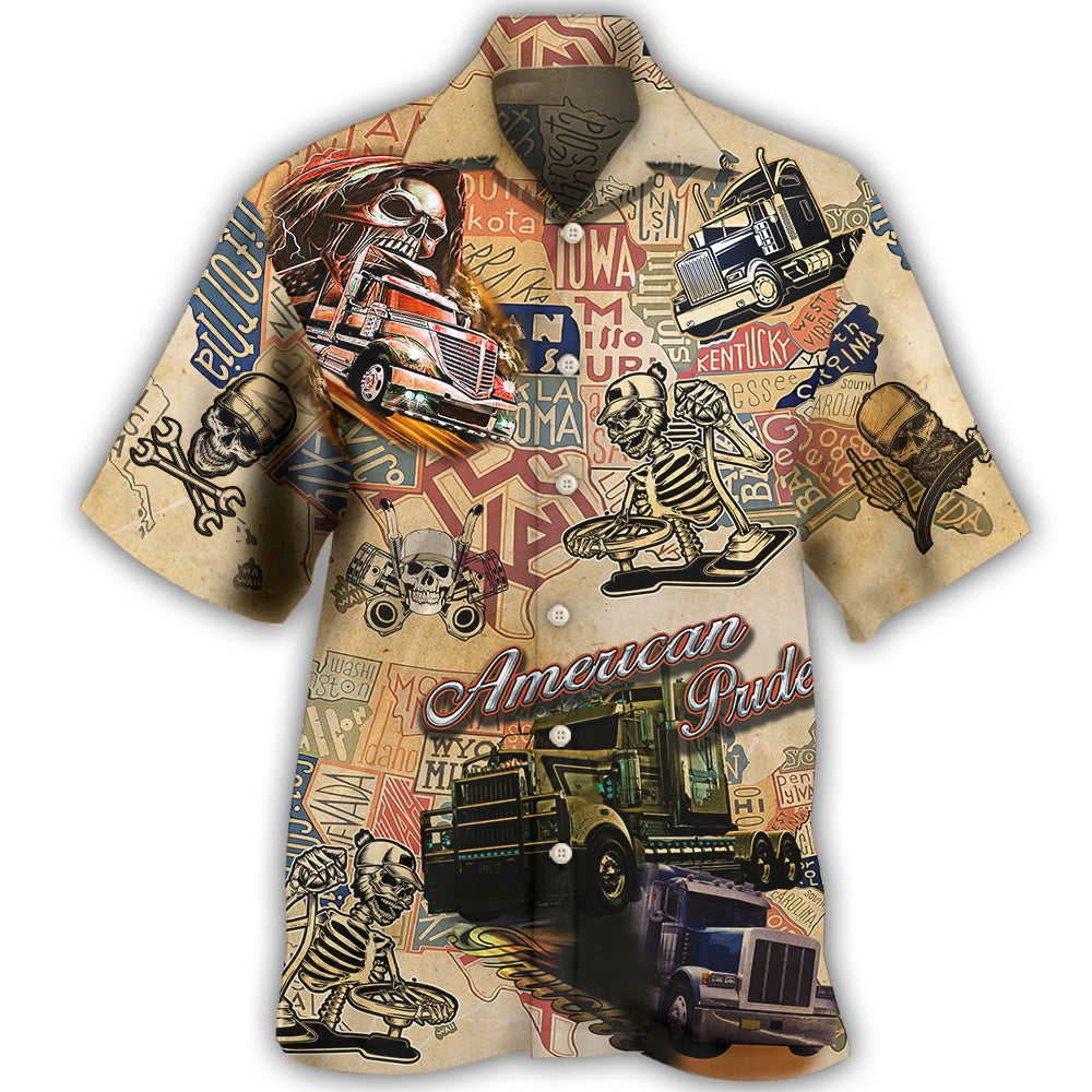 Skull Hawaiian Shirt With Detailed Graphic For Coastal Vacations Warm Weather Events And Daily Style