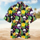 Vintage Skull Hawaiian Shirt For Cruise Journey, Tropical Retreat, And Casual Outdoor Style
