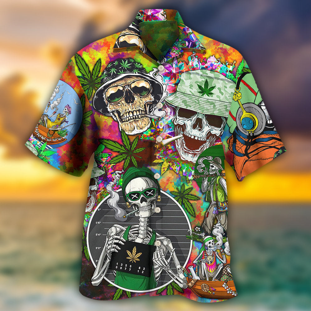 Skull Hawaiian Shirt With Detailed Graphic For Beach Getaways Resort Outings And Thoughtful Gifting