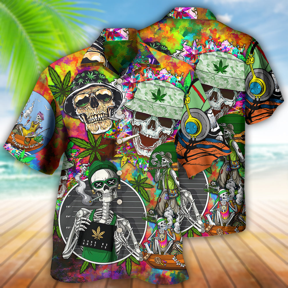 Skull Hawaiian Shirt With All Over Print For Beach Getaways Resort Outings And Thoughtful Gifting