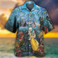 Skull Hawaiian Shirt Artwork Detail For Resort Trips And Outdoor Activities