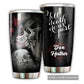 Skull Love You Till Death Couple Skull 20 Oz Tumbler For Coffee Travel And Daily Drinks