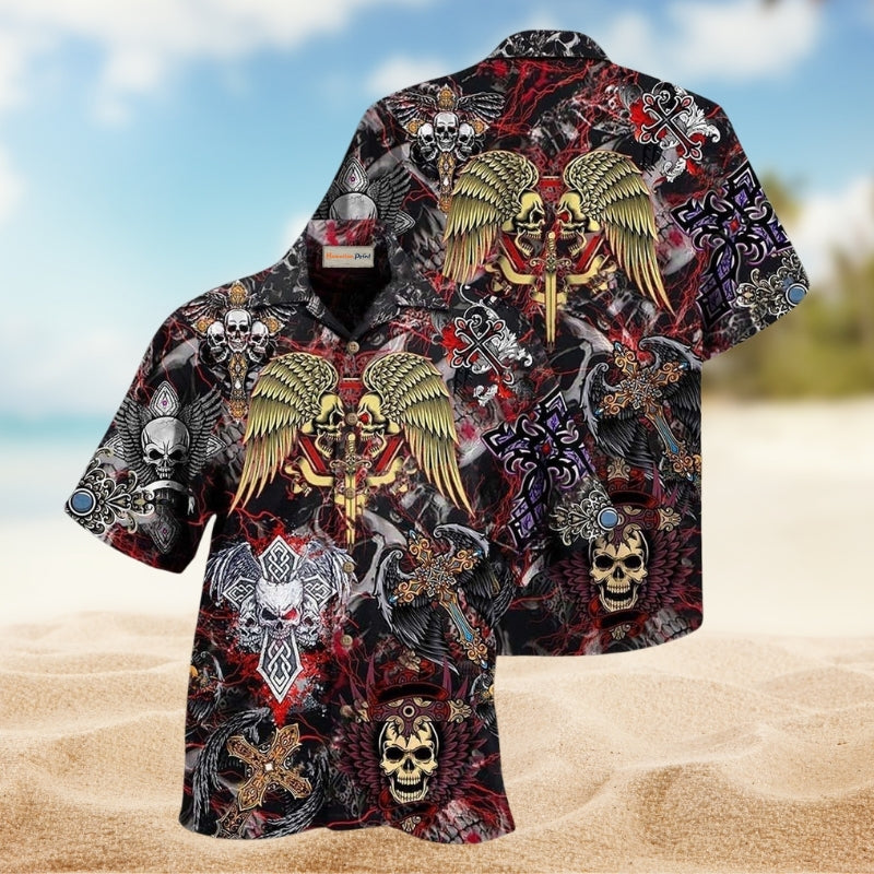 Tropical Lobster Hawaiian Shirt Design View For Summer Travel