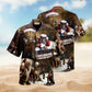 Tropical Flamingo Bigfoot Beach Hawaiian Shirt Print Closeup For Beach Days