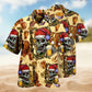 Bold Skull Attitude Hawaiian Shirt For Beach Days, Summer Outings, And Thoughtful Gift Giving