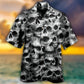 Skull Hawaiian Shirt With Detailed Graphic For Summer Events Coastal Travel And Comfortable Styling