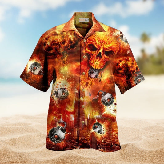 Barbecue Food Grill Hawaiian Shirt All Over Print Detail For Resort Wear