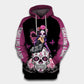 Pink Skull Breast Cancer Awareness Hoodie For Community Support Events Travel And Everyday Comfort