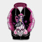 Pink Skull Breast Cancer Awareness Hoodie For Community Support Events Travel And Everyday Comfort