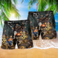 Pirate Skull Beach Shorts Pattern Detail For Warm Weather Comfort And Thoughtful Gift Giving