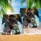 Skull Pirates Love Ocean Hawaiian Print Beach Shorts For Beach Days And Coastal Travel