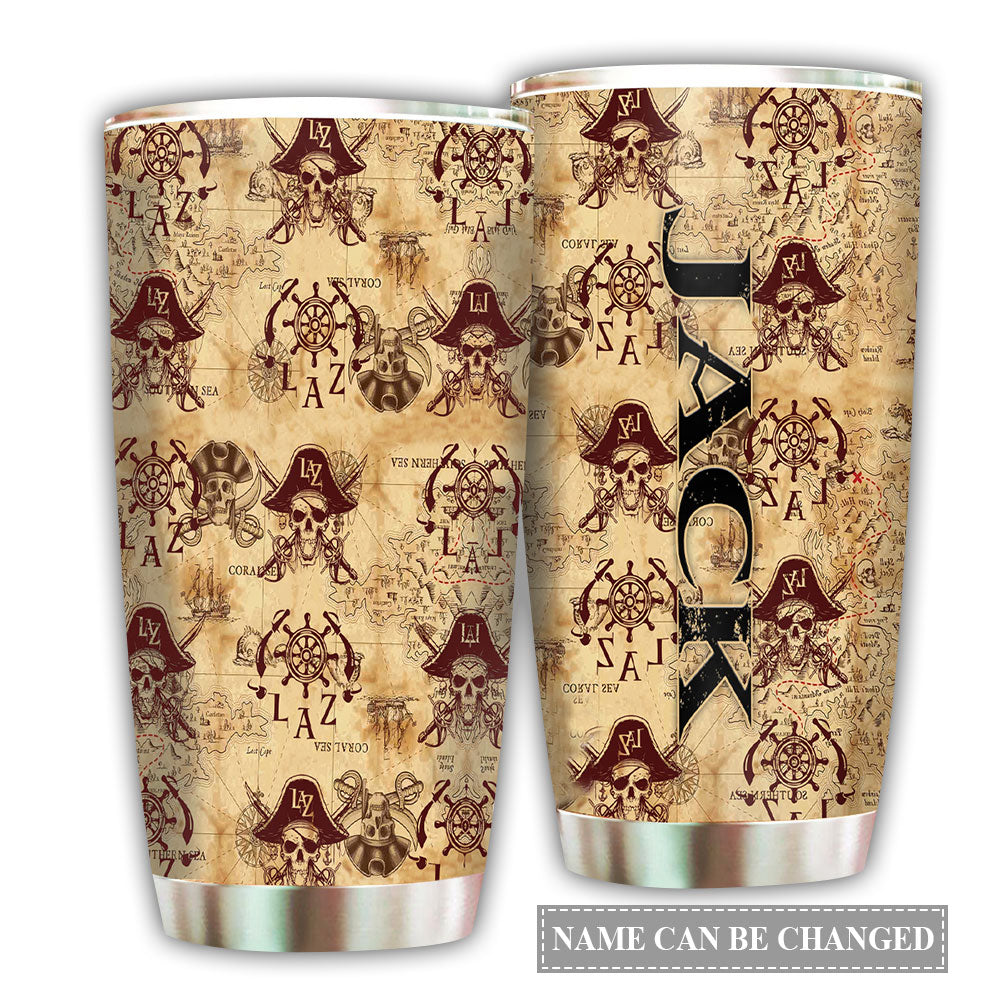 Pirate Skull Vintage Personalized 20 Oz Tumbler For Coffee Travel And Daily Drinks